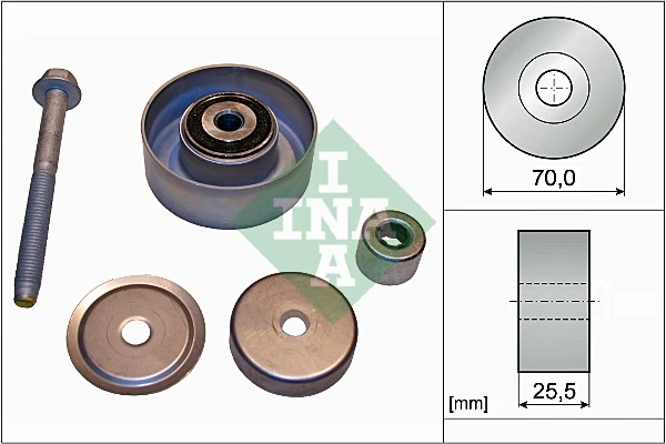 Deflection/Guide Pulley, V-ribbed belt